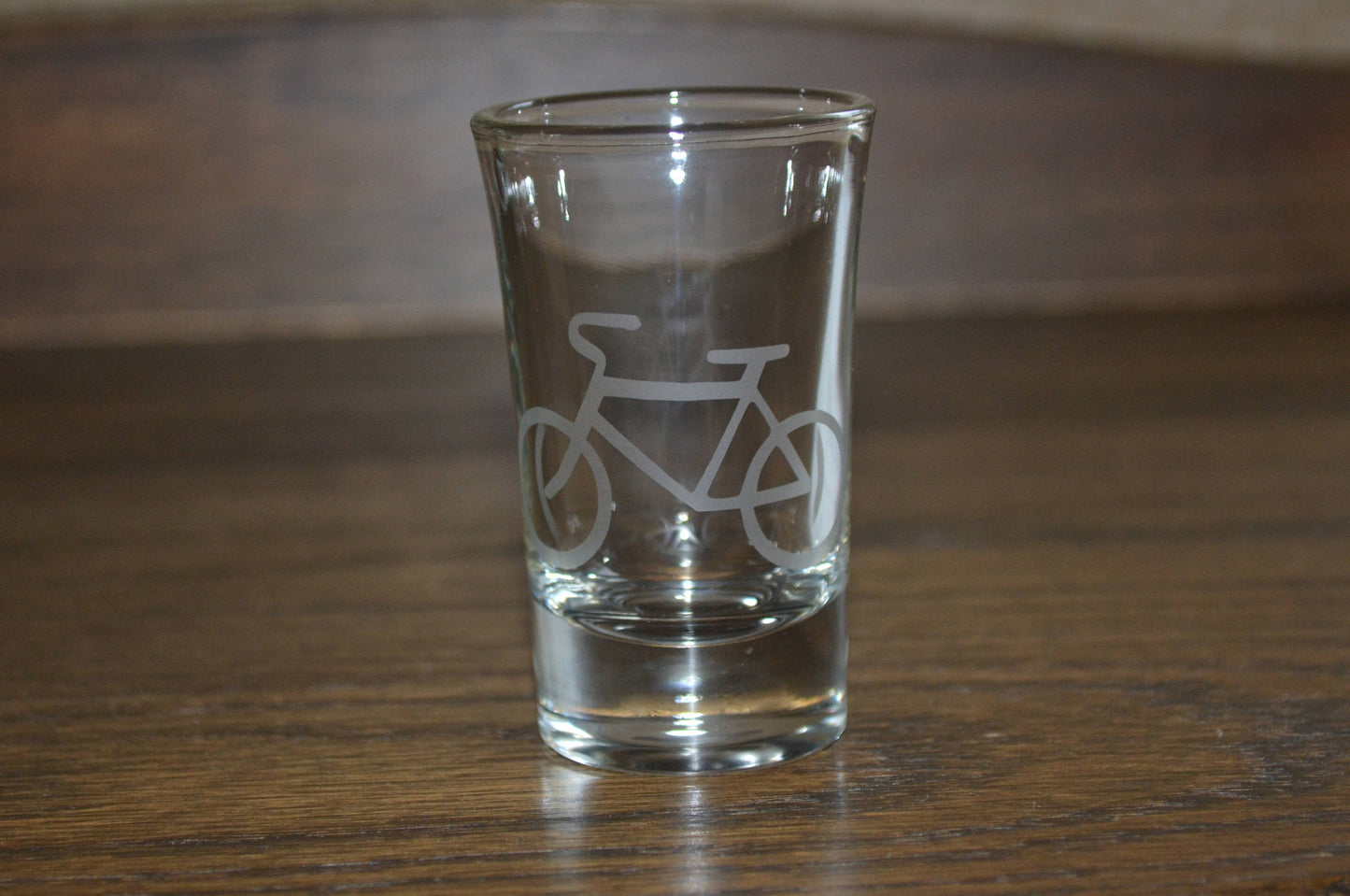 (I) Shot Glass, Bicycle Shot Glass