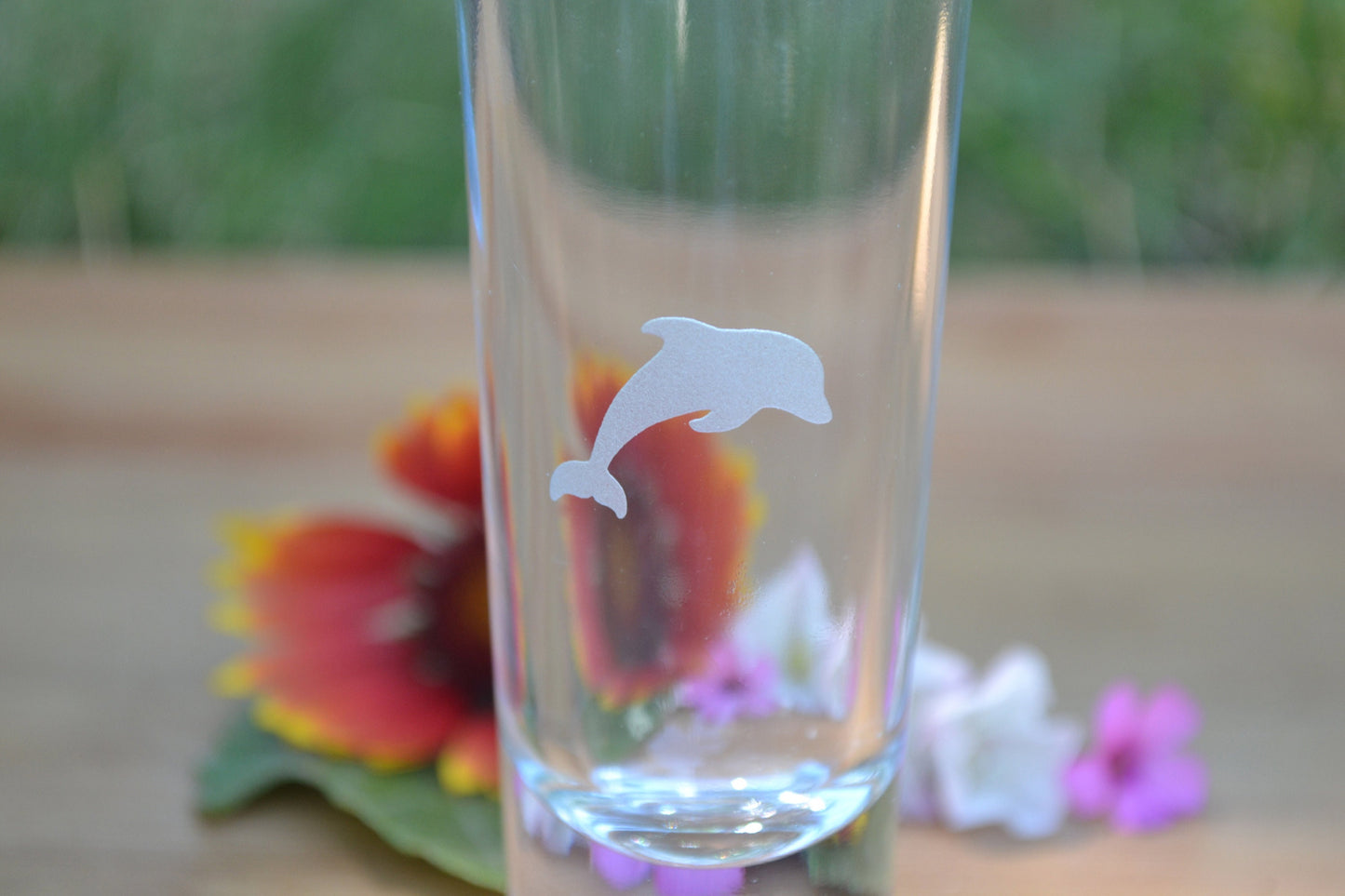 (I) Shot Glass, Dolphin Shot Glass