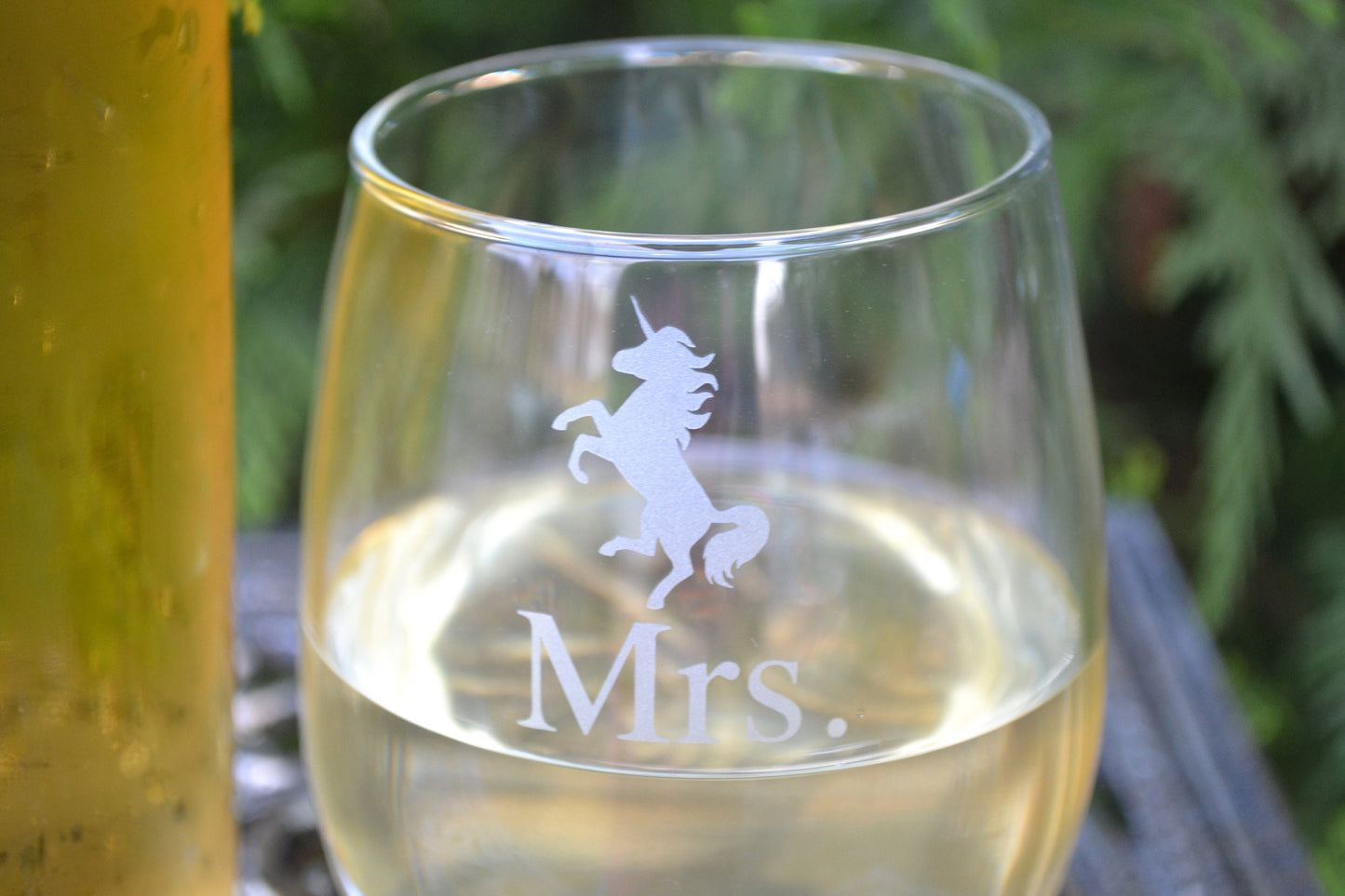 (H) Mr. and Mrs. Glasses, Unicorn Glassware