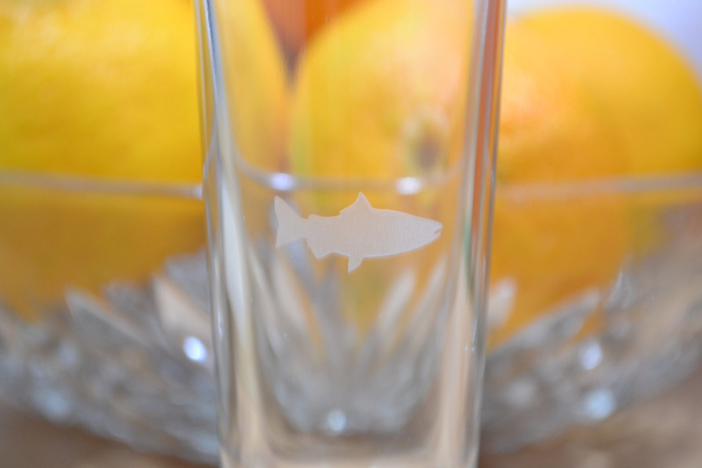 (I) Shot Glass, Fish Shot Glass, Salmon