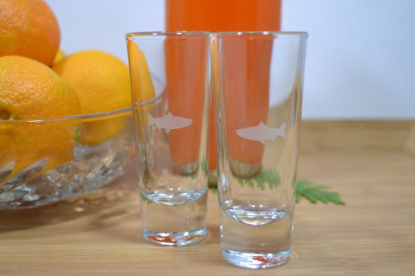 (I) Shot Glasses, Fish Shot Glasses, Glass Set