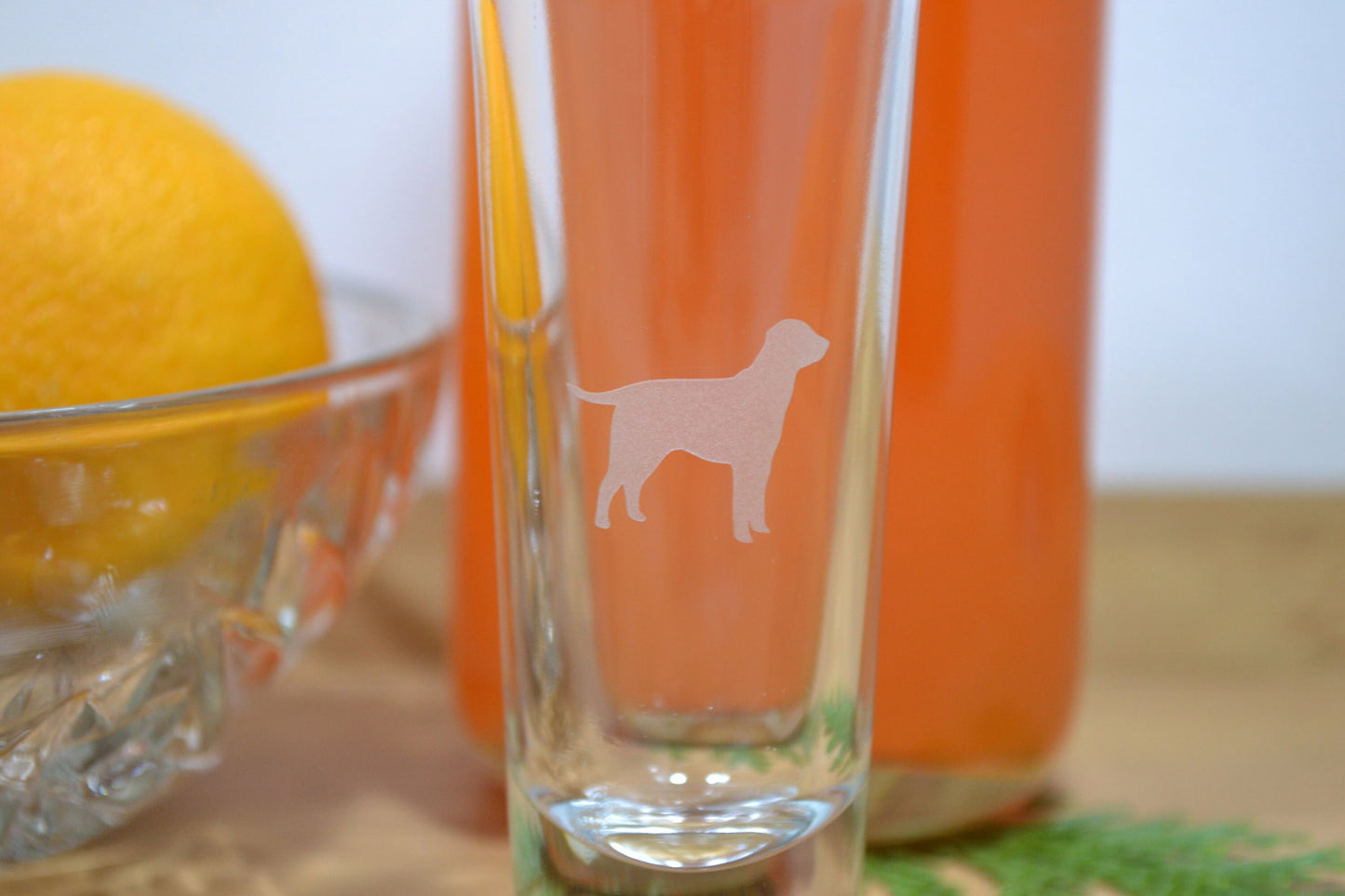 (I) Shot Glasses, Dog Shot Glasses, Glass Set