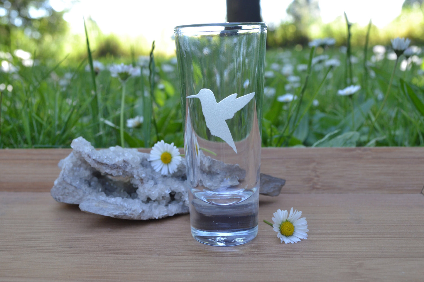 (I) Shot Glass, Hummingbird Shot Glass