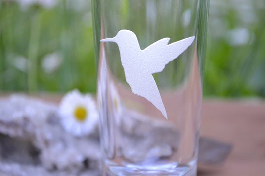 (I) Shot Glass, Hummingbird Shot Glass