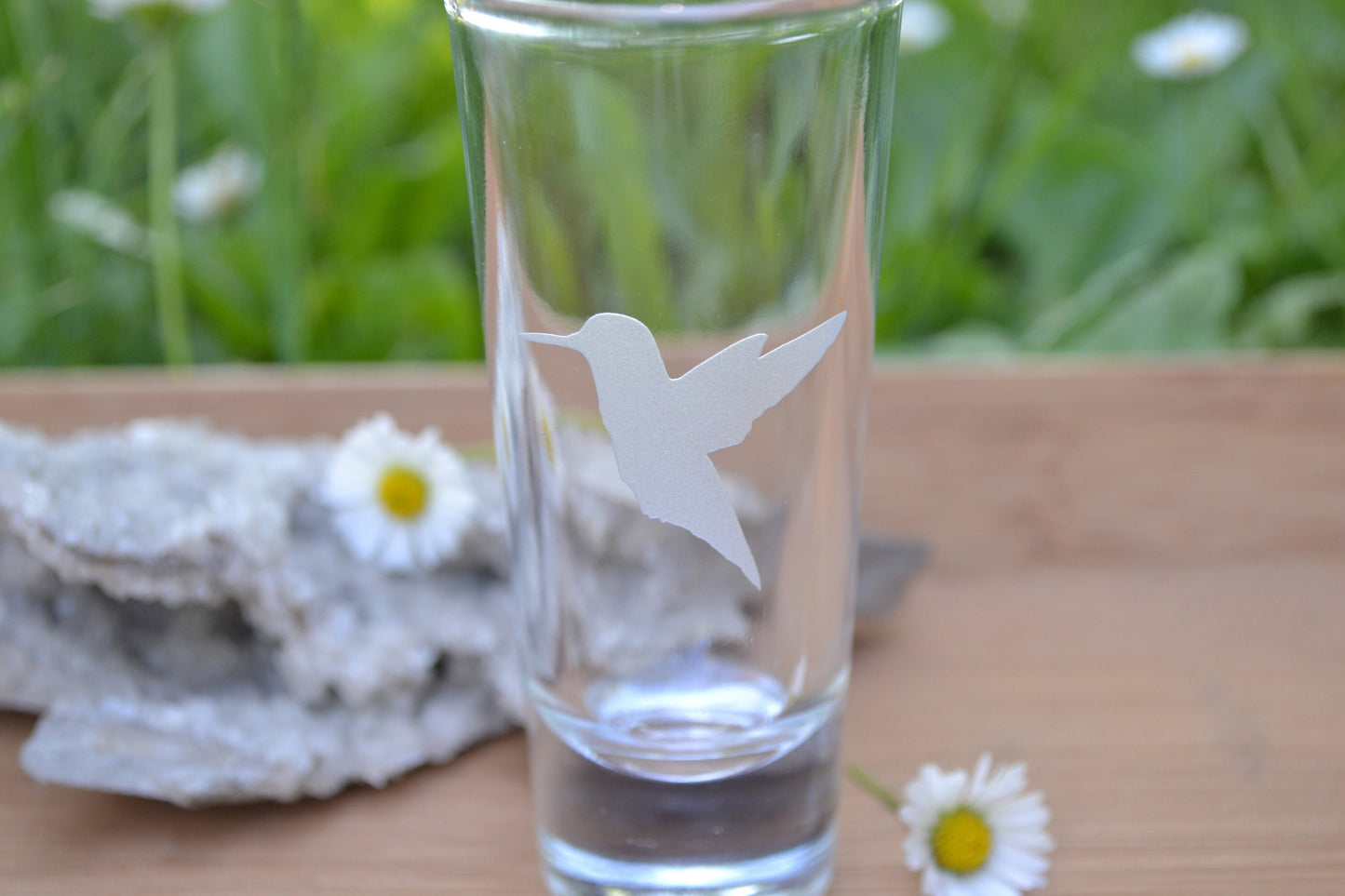 (I) Shot Glass, Hummingbird Shot Glass