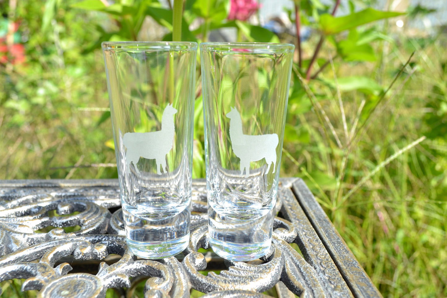 (I) Shot Glasses, Llama Shot Glasses, Glass Set