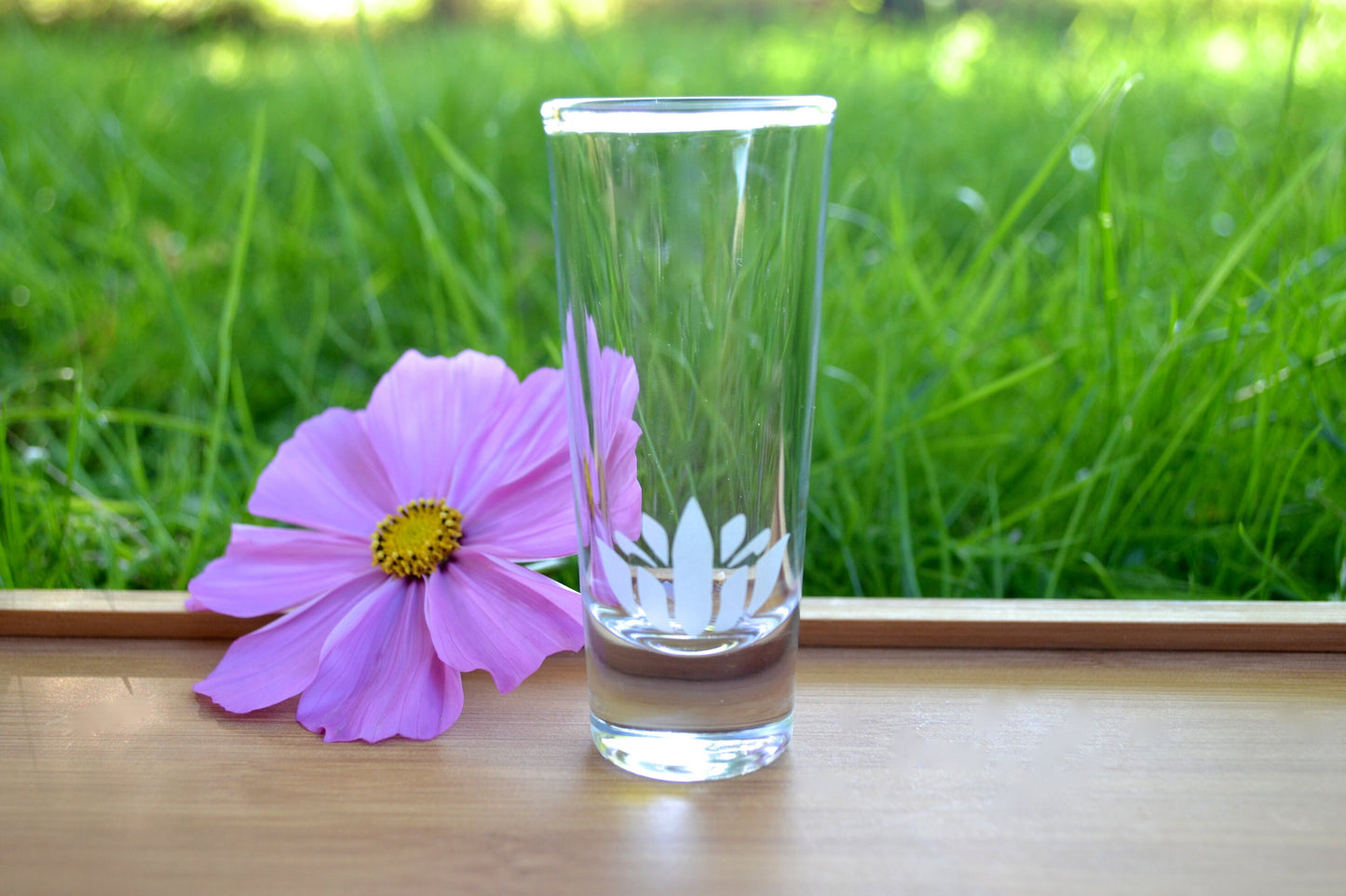 (I) Shot Glass, Lotus Flower Shot Glass