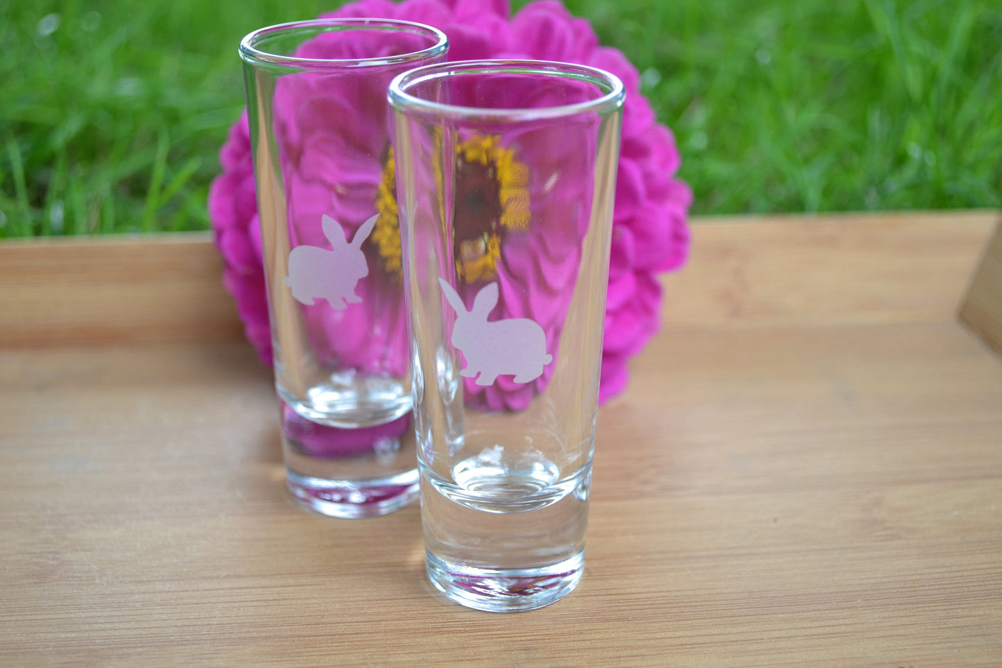 (I) Shot Glasses, Rabbit Shot Glasses, Glass Set