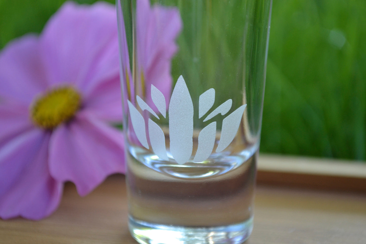 (I) Shot Glass, Lotus Flower Shot Glass