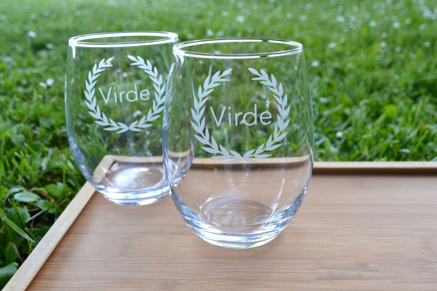 (H) Personalized Wine Glasses, Custom Wine Glass