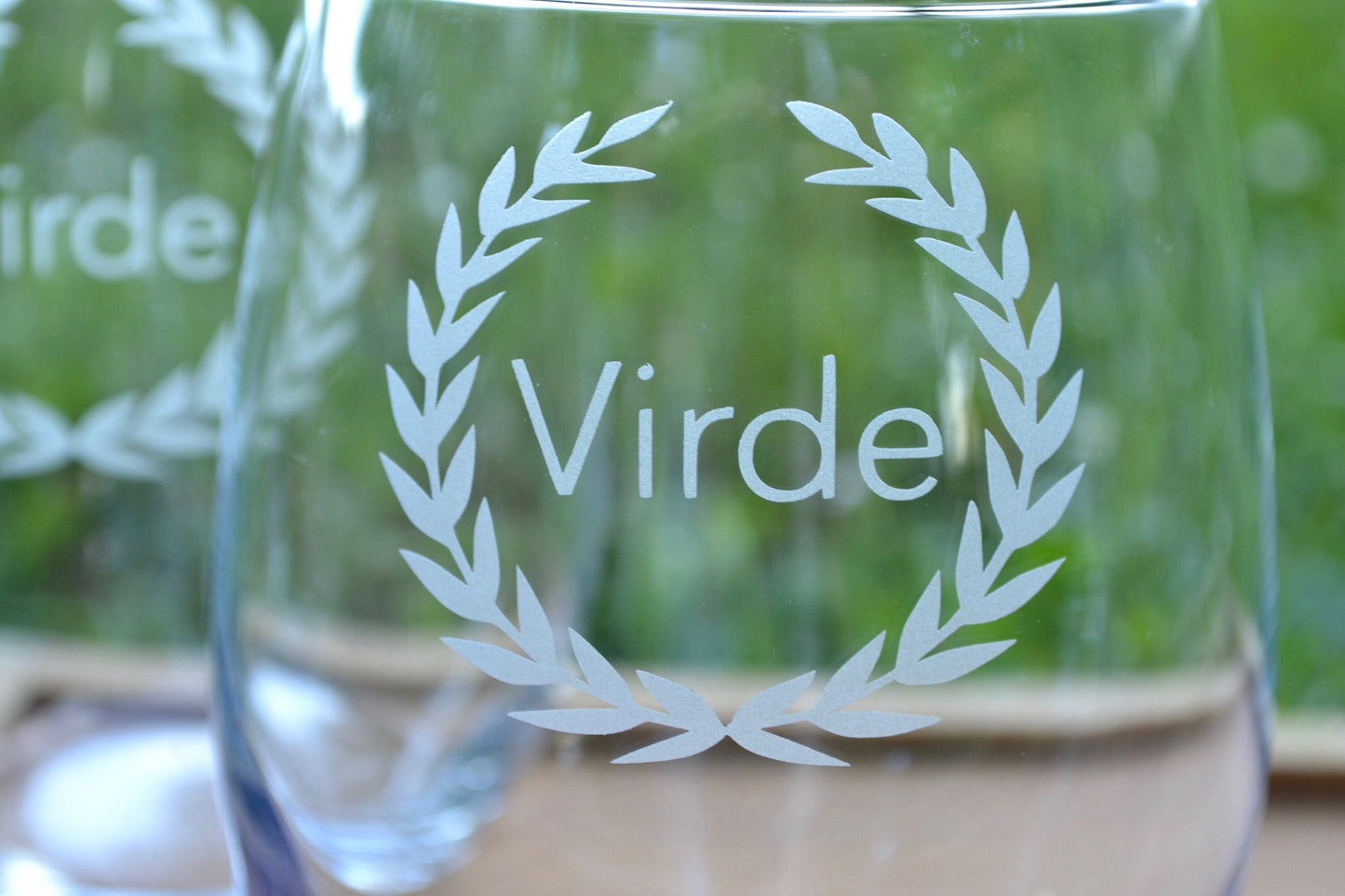 (H) Personalized Wine Glasses, Custom Wine Glass