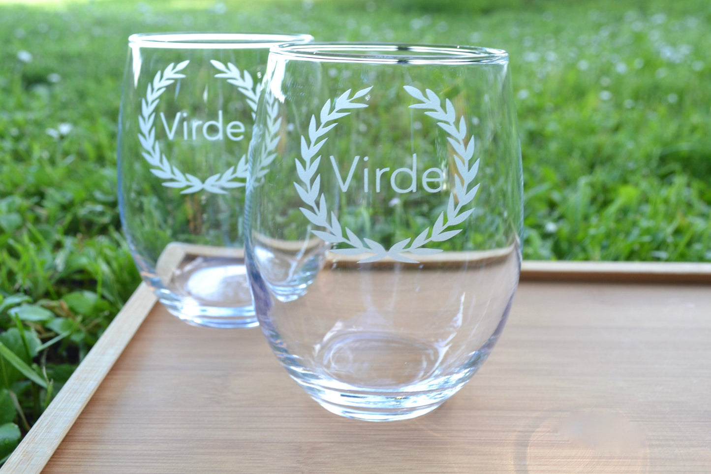 (H) Personalized Wine Glasses, Custom Wine Glass