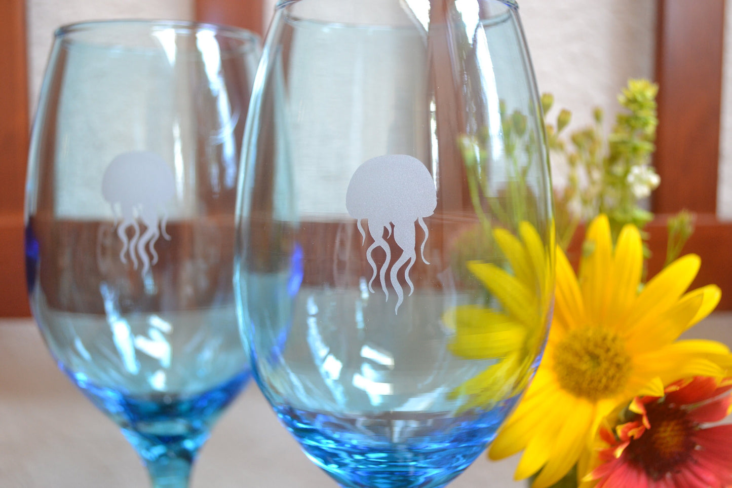 (H) Jellyfish Wine Glasses, Wine Glass