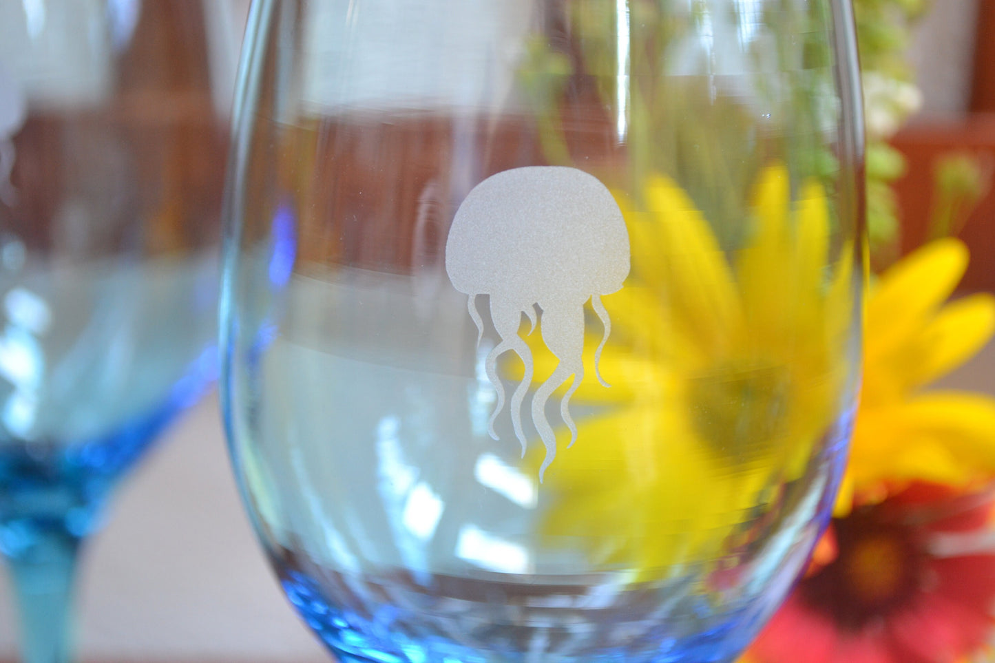 (H) Jellyfish Wine Glasses, Wine Glass