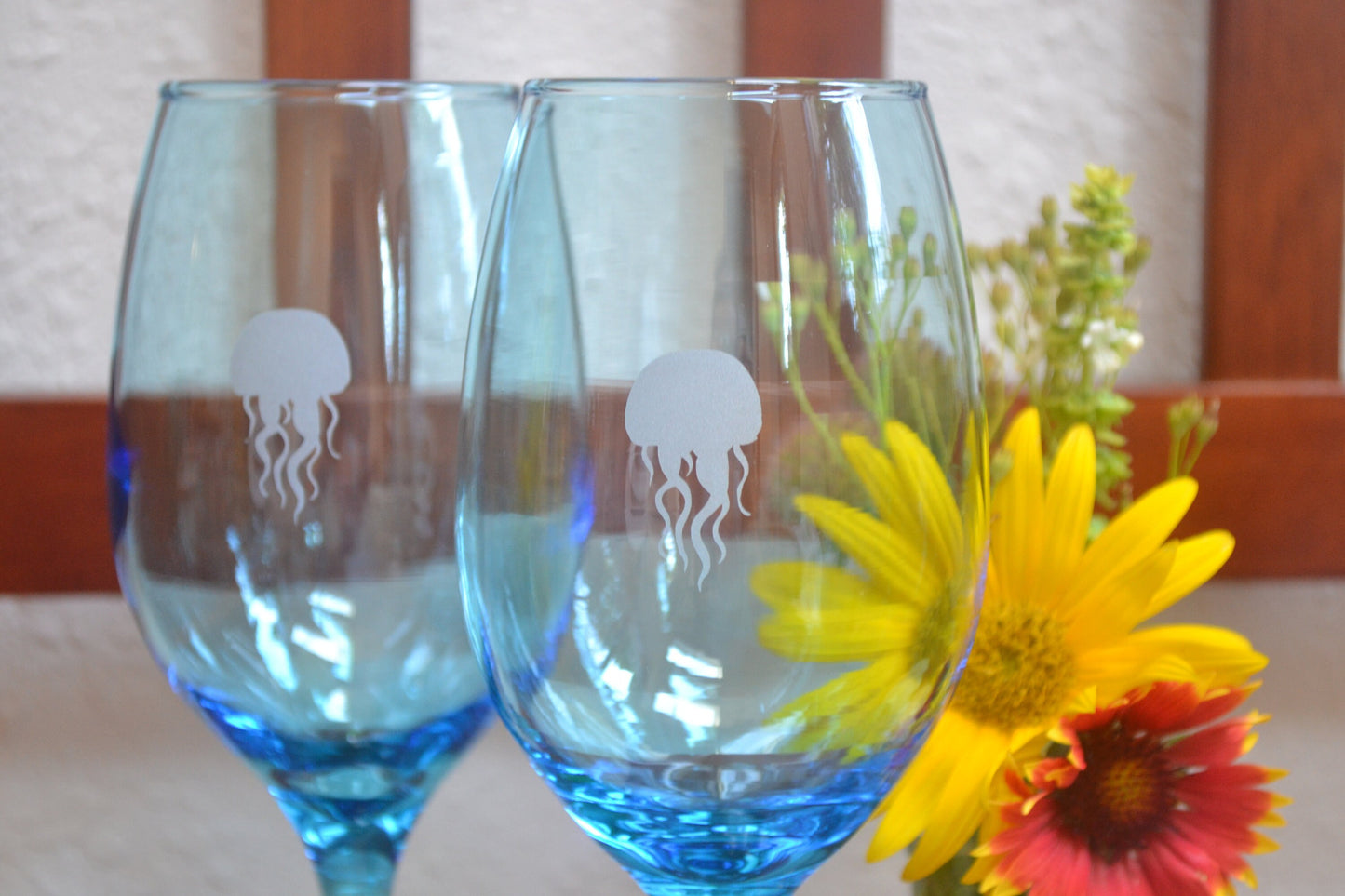 (H) Jellyfish Wine Glasses, Wine Glass