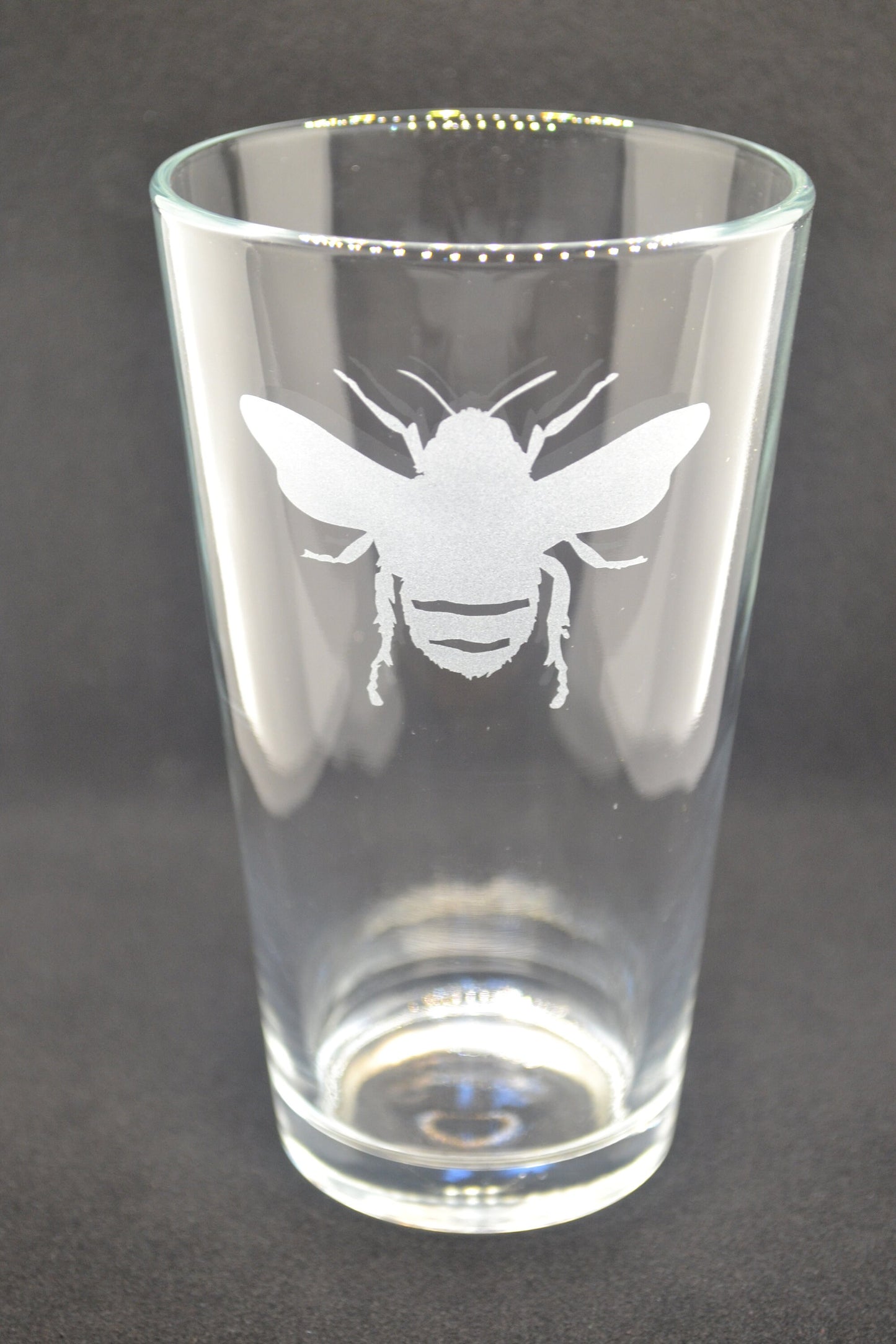 (H) Pint Glasses, Bee Glassware