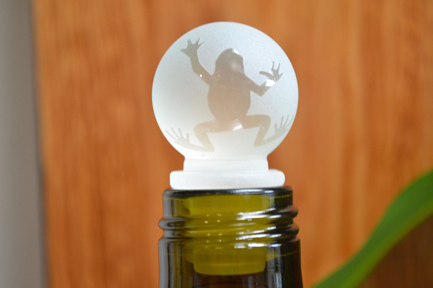 (L) Frog Bottle Stopper, Wine Stopper, Perfume Stopper