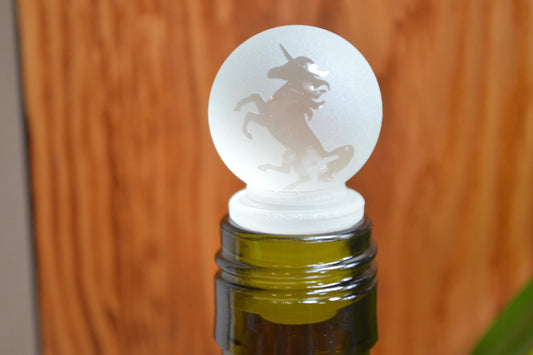 (L) Unicorn Bottle Stopper, Wine Stopper