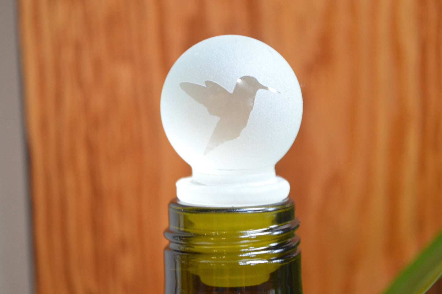 (L) Hummingbird Bottle Stopper, Wine Stopper