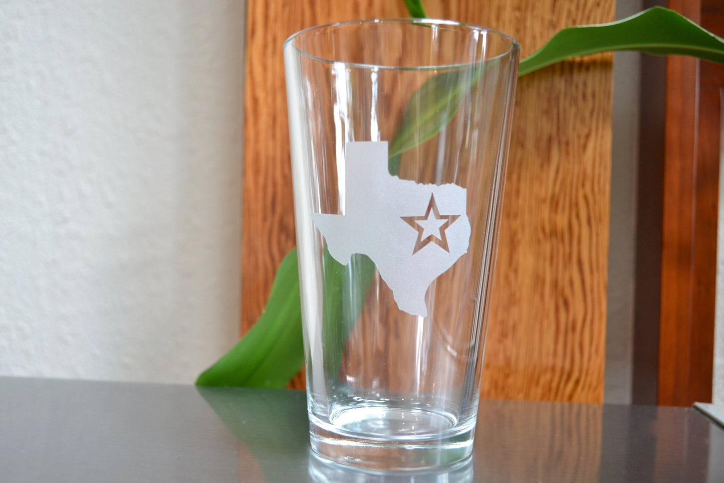 (H) Pint Glasses, Texas Pint Glass