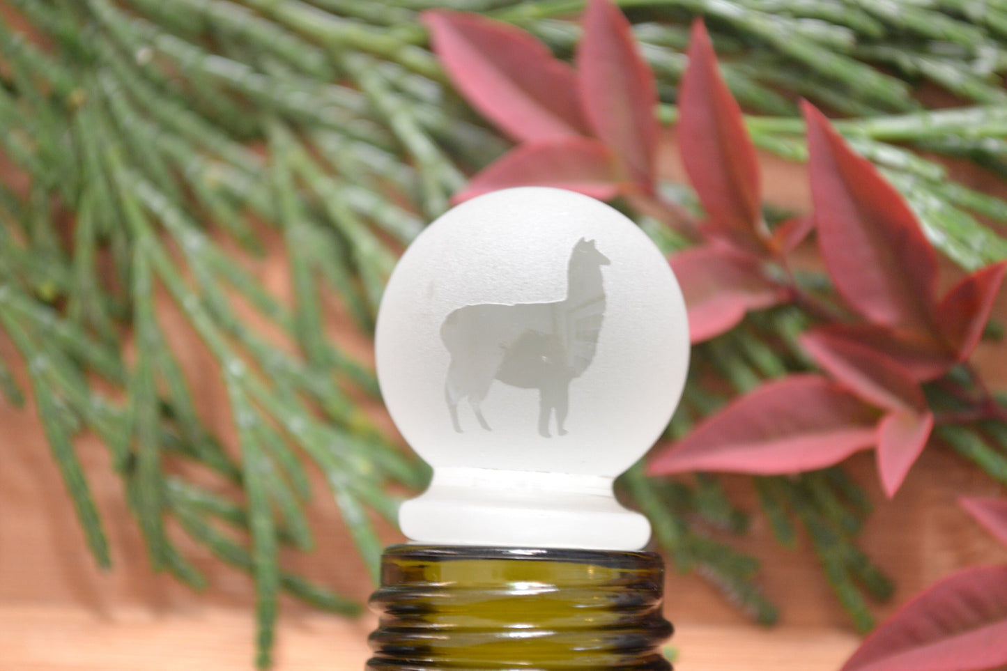 (L) Llama Bottle Stopper, Wine Stopper