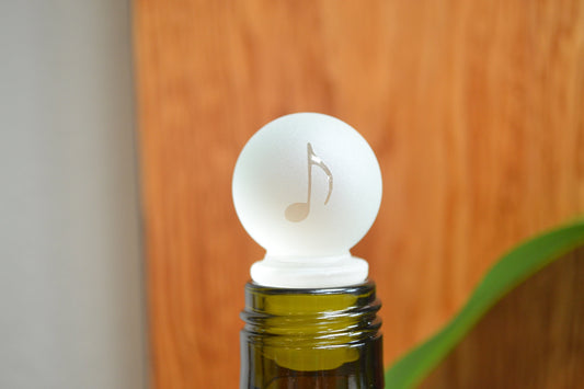 (L) Music Note Bottle Stopper, Wine Stopper