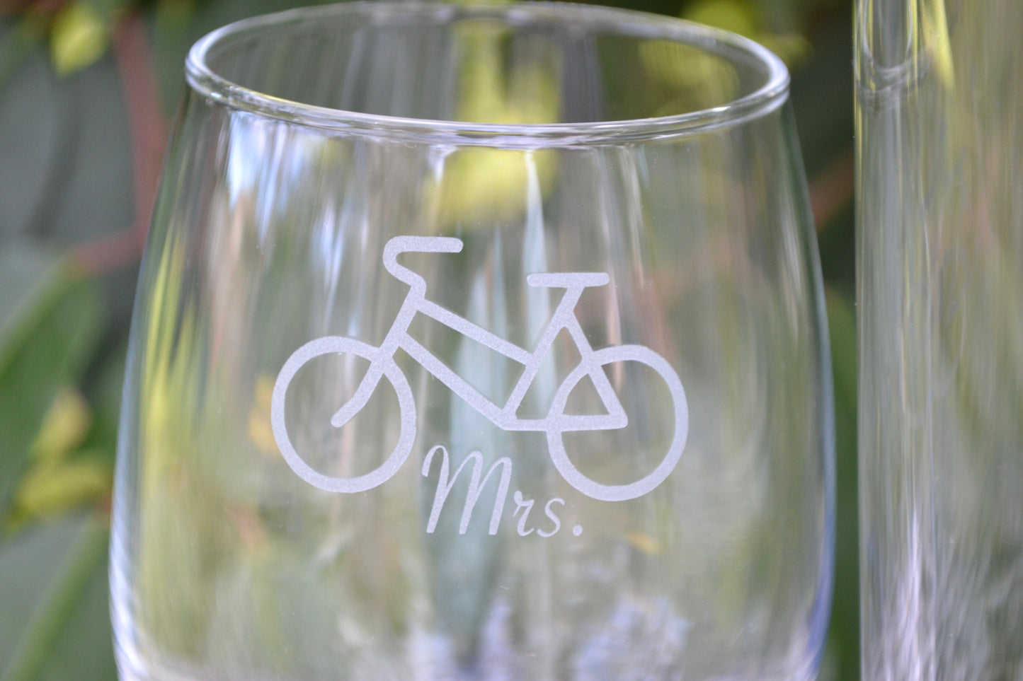 (H) Mr. and Mrs. Glasses, Glasses, Bicycle Glassware