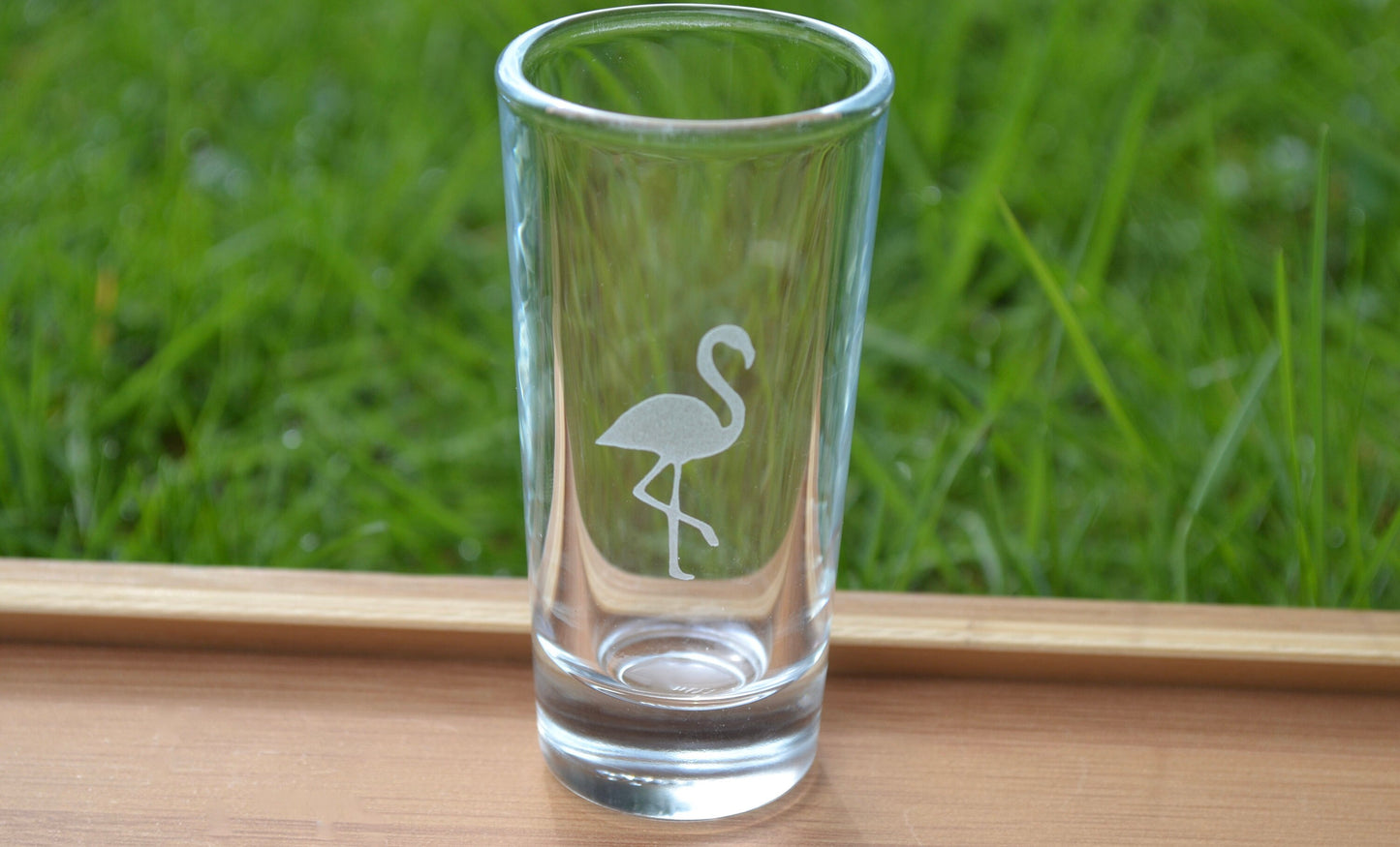 (I) Shot Glass, Flamingo Shot Glass