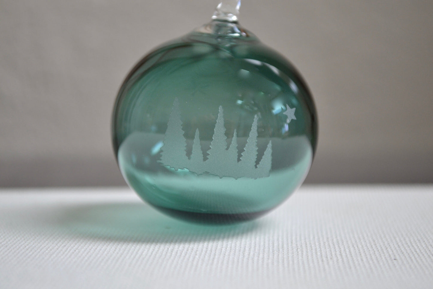 (A) Glass Blown Ornament, Tree