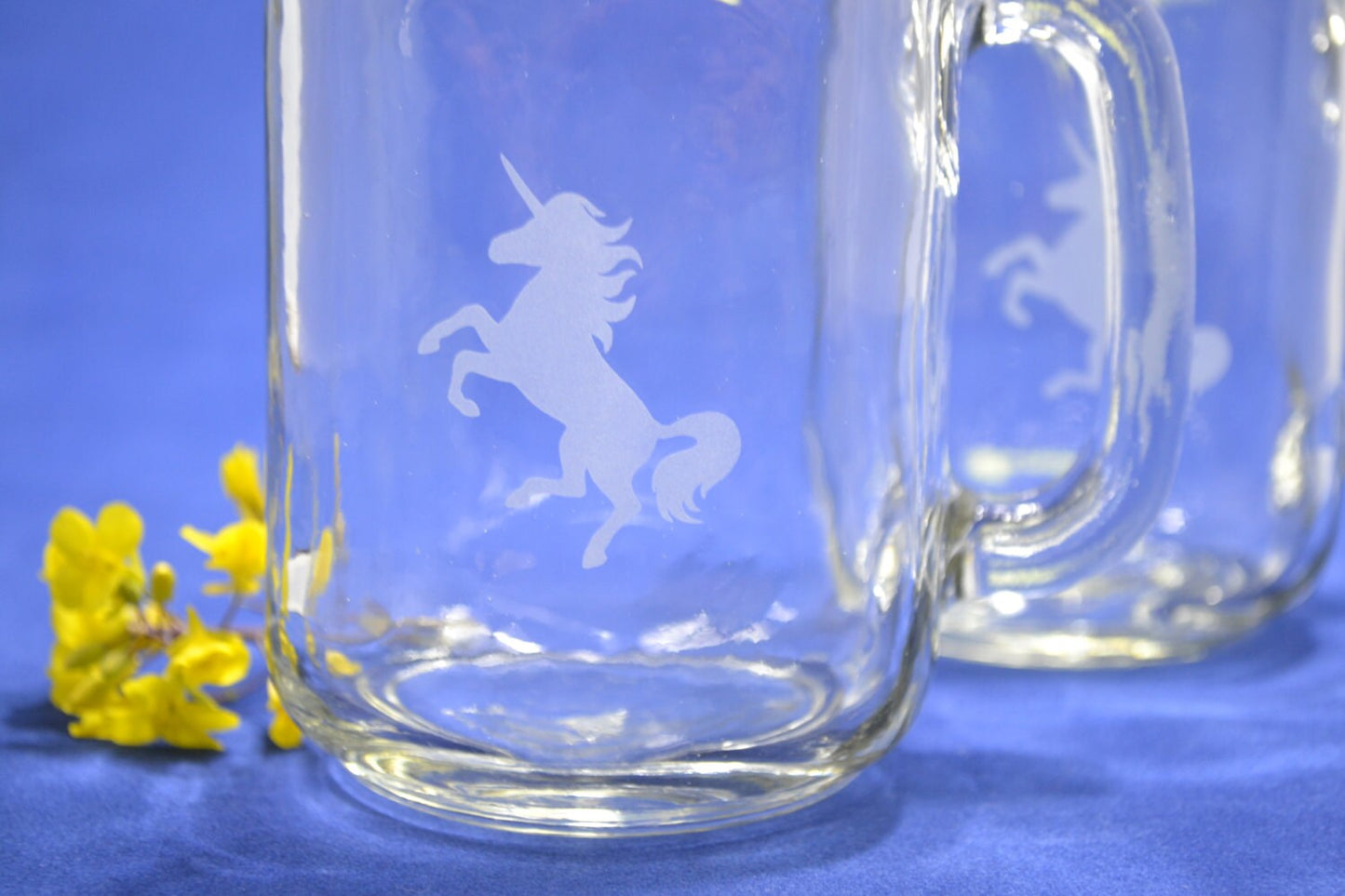 (H) Glassware, Glasses with Handle, Unicorn Glass